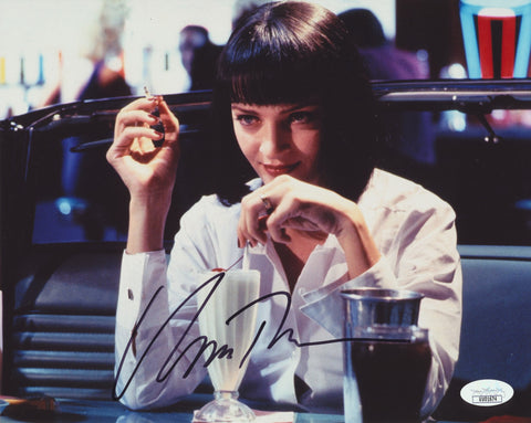 UMA THURMAN SIGNED PULP FICTION 8X10 PHOTO JSA