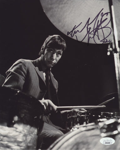 CHARLIE WATTS SIGNED THE ROLLING STONES 8X10 PHOTO JSA