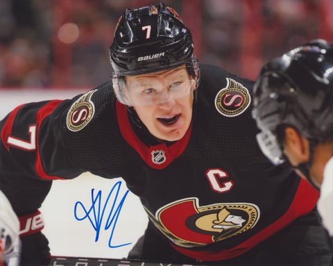 BRADY TKACHUK SIGNED OTTAWA SENATORS 8X10 PHOTO