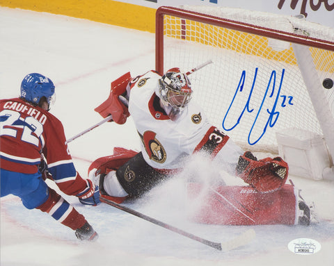 COLE CAUFIELD SIGNED MONTREAL CANADIENS 8X10 PHOTO 2 JSA