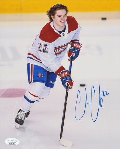 COLE CAUFIELD SIGNED MONTREAL CANADIENS 8X10 PHOTO 3 JSA