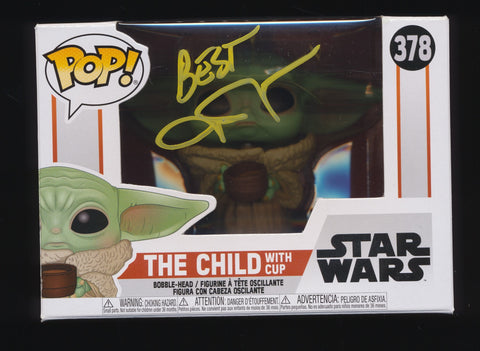 JOHN ROSENGRANT SIGNED THE CHILD WITH CUP STAR WARS MANDALORIAN FUNKO POP JSA