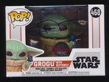 JOHN ROSENGRANT SIGNED GROGU WITH BUTTERFLY STAR WARS MANDALORIAN FUNKO POP JSA