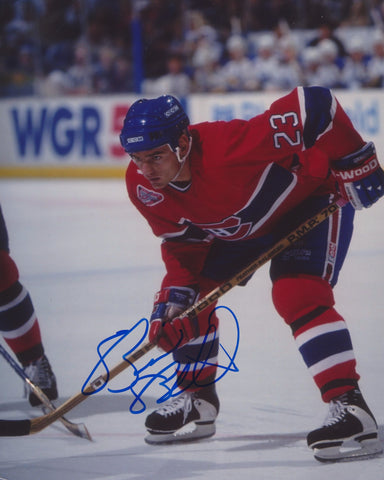 BRIAN BELLOWS SIGNED MONTREAL CANADIENS 8X10 PHOTO