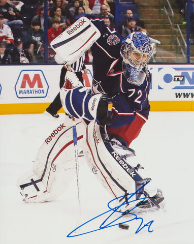 SERGEI BOBROVSKY SIGNED COLUMBUS BLUE JACKETS 8X10 PHOTO