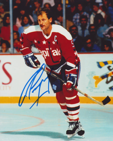 ROD LANGWAY SIGNED WASHINGTON CAPITALS 8X10 PHOTO