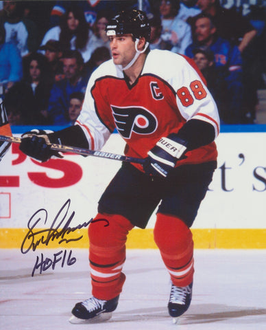 ERIC LINDROS SIGNED PHILADELPHIA FLYERS 8X10 PHOTO 3