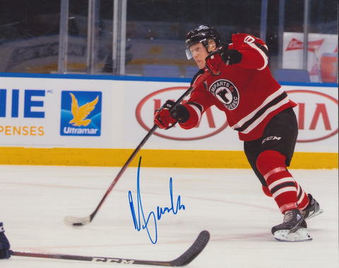 NATHAN GAUCHER SIGNED QUEBEC REMPART 8X10 PHOTO