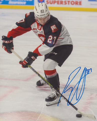 RILEY HEIDT SIGNED PRINCE GEORGE COUGARS 8X10 PHOTO