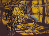 IRON MAIDEN SIGNED PIECE OF MIND VINYL RECORD JSA