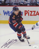 CONNOR BEDARD SIGNED REGINA PATS 8X10 PHOTO 2 JSA