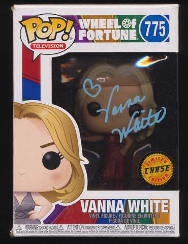 VANNA WHITE SIGNED WHEEL OF FORTUNE CHASE EDITION FUNKO POP JSA