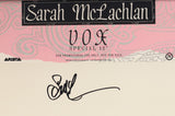SARAH MCLACHLAN SIGNED VOX VINYL RECORD JSA