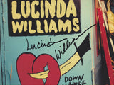 LUCINDA WILLIAMS SIGNED DOWN WHERE THE SPIRIT MEETS THE BONE VINYL RECORD JSA