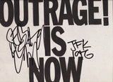 DEATH FROM ABOVE 1979 SIGNED OUTRAGE! IS NOW VINYL RECORD JSA