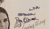 ALI MACGRAW & RYAN O'NEAL SIGNED LOVE STORY 12X18 MOVIE POSTER JSA