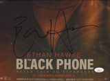 ETHAN HAWKE SIGNED THE BLACK PHONE 12X18 MOVIE POSTER JSA