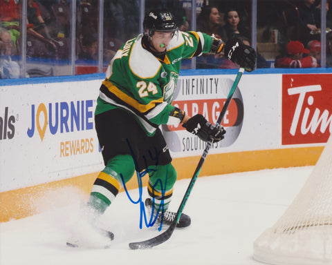 LOGAN MAILLOUX SIGNED LONDON KNIGHTS 8X10 PHOTO 2