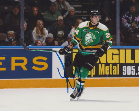 LOGAN MAILLOUX SIGNED LONDON KNIGHTS 8X10 PHOTO 3