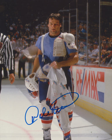 DALE HUNTER SIGNED WASHINGTON CAPITALS 8X10 PHOTO