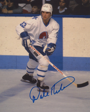 DALE HUNTER SIGNED QUEBEC NORDIQUES 8X10 PHOTO