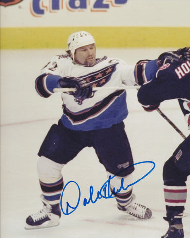 DALE HUNTER SIGNED WASHINGTON CAPITALS 8X10 PHOTO 5