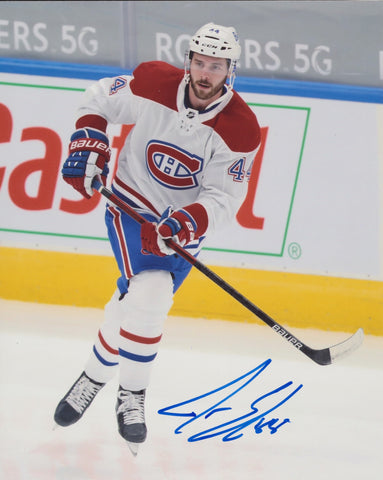 JOEL EDMUNDSON SIGNED MONTREAL CANADIENS 8X10 PHOTO