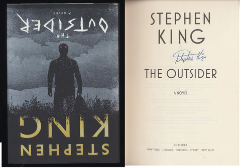 STEPHEN KING SIGNED THE OUTSIDER 1ST EDITION HARDCOVER BOOK