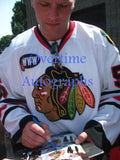 BEN EAGER SIGNED CHICAGO BLACKHAWKS 8X10 PHOTO