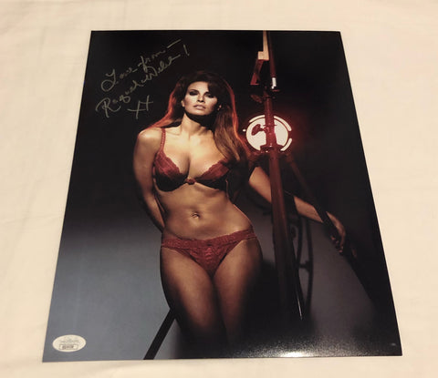 RAQUEL WELCH SIGNED BEDAZZLED 11X14 PHOTO JSA