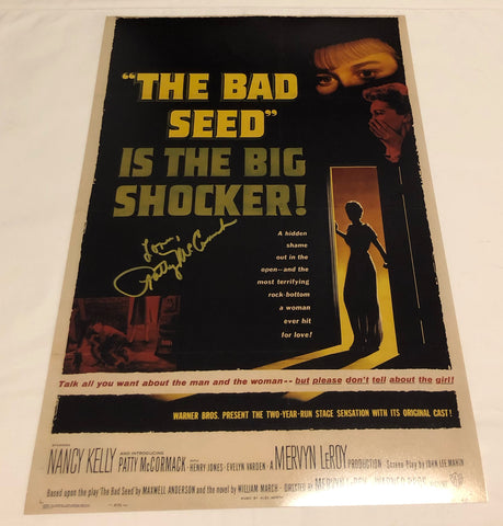 PATTY MCCORMACK SIGNED THE BAD SEED 12X18 MOVIE POSTER