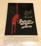 JOHN LANDIS SIGNED AN AMERICAN WEREWOLF IN LONDON 12X18 POSTER 2 JSA