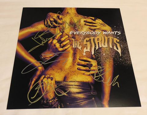 THE STRUTS SIGNED EVERYBODY WANTS 12X12 PHOTO 2