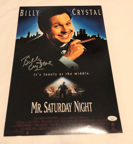 BILLY CRYSTAL SIGNED MR. SATURDAY NIGHT 12X18 MOVIE POSTER JSA