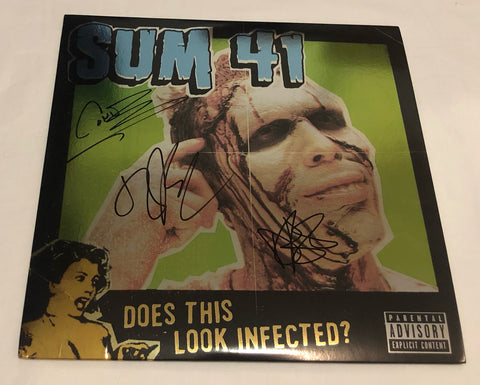 SUM 41 SIGNED DOES THIS LOOK INFECTED? VINYL RECORD JSA