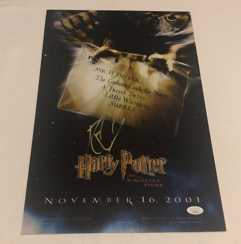 DANIEL RADCLIFFE SIGNED HARRY POTTER AND THE SORCERER'S STONE 12X18 POSTER JSA