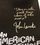 JOHN LANDIS SIGNED AN AMERICAN WEREWOLF IN LONDON 12X18 POSTER 2 JSA