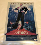 JOHN LANDIS SIGNED COMING TO AMERICA 12X18 POSTER JSA