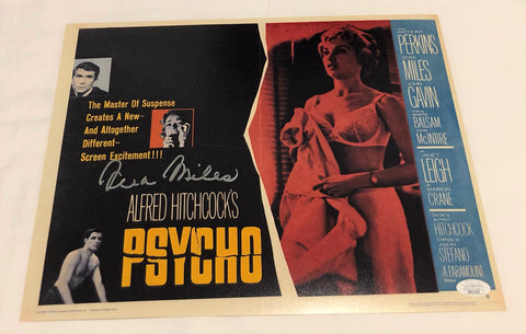 VERA MILES SIGNED PSYCHO 11X14 PHOTO 2 JSA