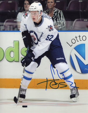 IVAN TELEGIN SIGNED WINNIPEG JETS 8X10 PHOTO