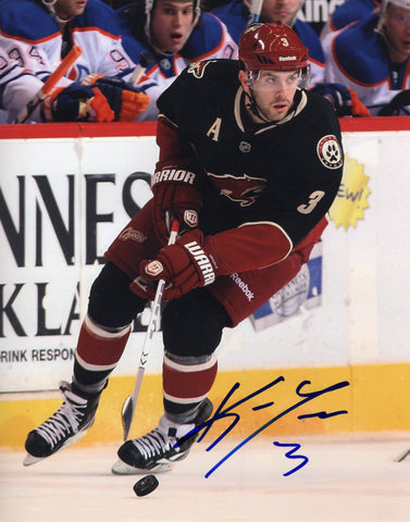 KEITH YANDLE SIGNED PHOENIX COYOTES 8X10 PHOTO 2