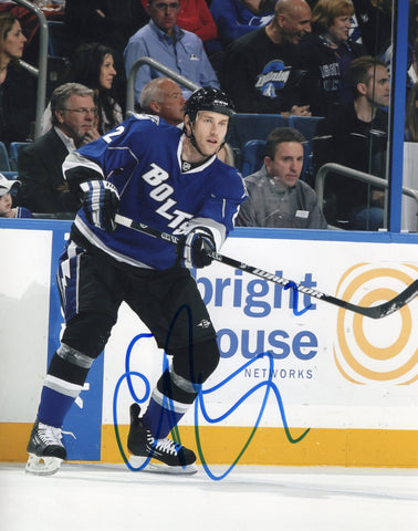 ERIC BREWER SIGNED TAMPA BAY LIGHTNING 8X10 PHOTO