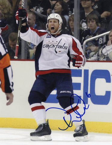 DENNIS WIDEMAN SIGNED WASHINGTON CAPITALS 8X10 PHOTO