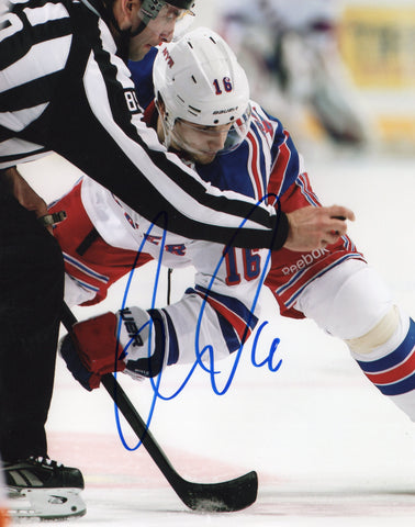 DERICK BRASSARD SIGNED NEW YORK RANGERS 8X10 PHOTO