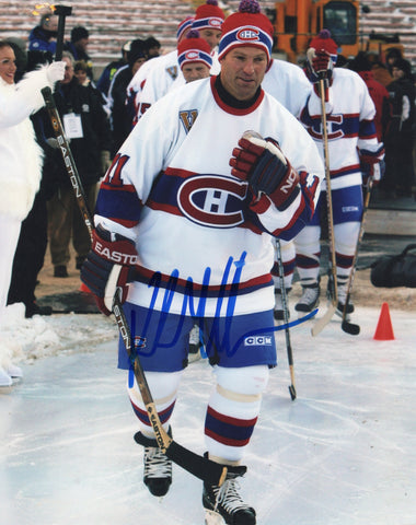 KIRK MULLER SIGNED MONTREAL CANADIENS 8X10 PHOTO