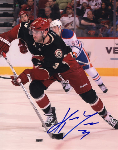 KEITH YANDLE SIGNED PHOENIX COYOTES 8X10 PHOTO