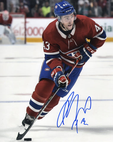 JORDAN WEAL SIGNED MONTREAL CANADIENS 8X10 PHOTO