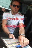 JENSON BUTTON SIGNED VODAFONE MCLAREN MERCEDES F1 FORMULA 1 8X10 PHOTO