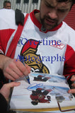 KASPAR DAUGAVINS SIGNED OTTAWA SENATORS 8X10 PHOTO