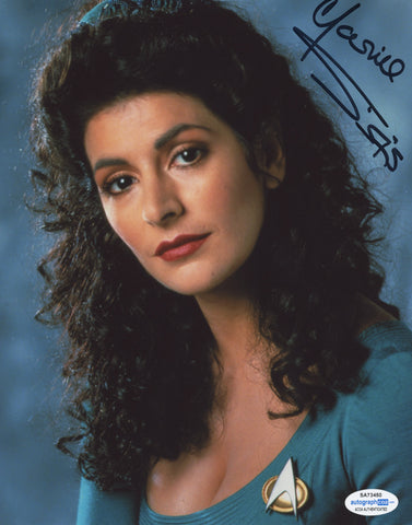 MARINA SIRTIS SIGNED STAR TREK: THE NEXT GENERATION 8X10 PHOTO ACOA